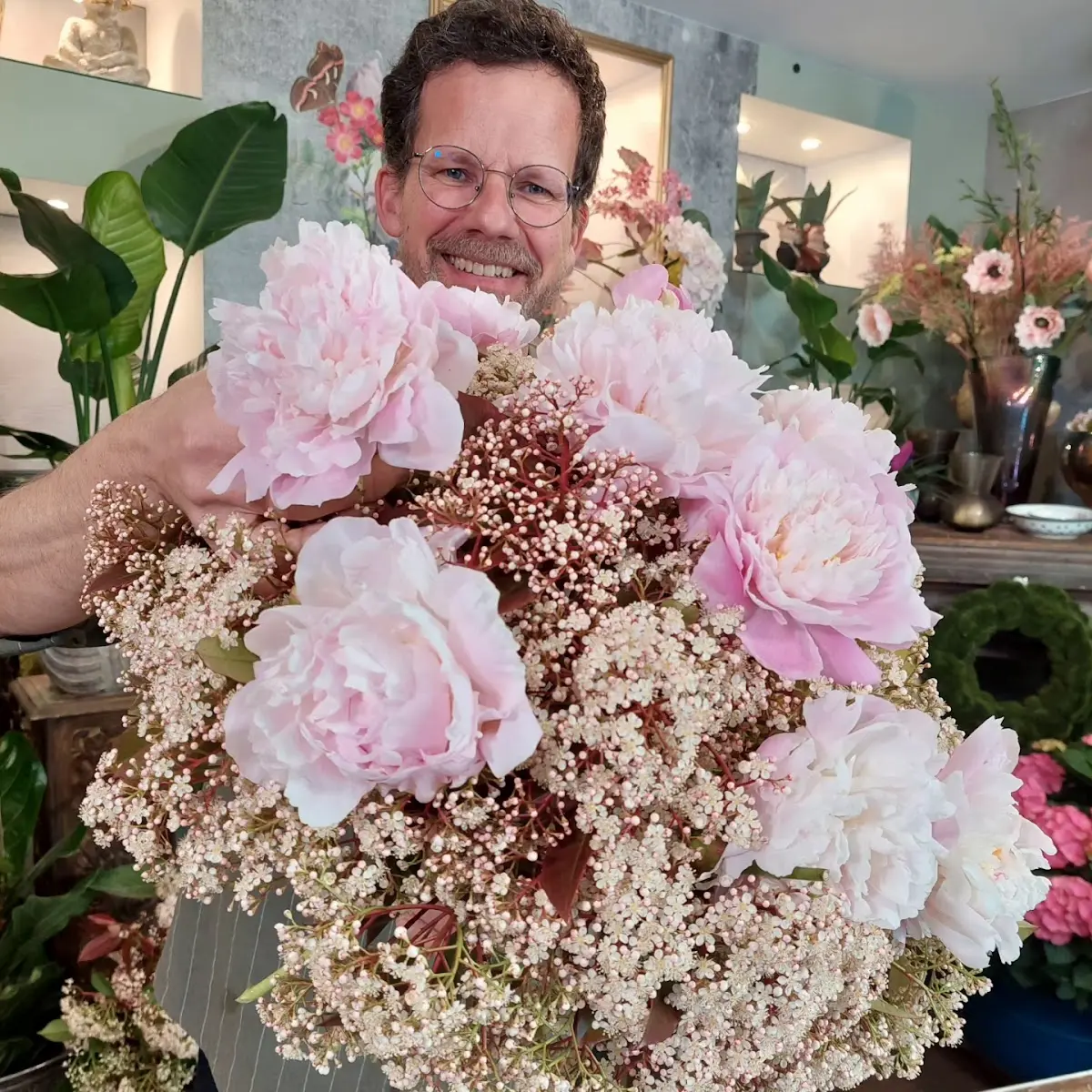 Blumenarrangement von Blumen am Bubenbad